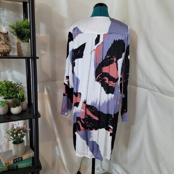 Minimum Paprika Dress in Purple Geometric Print - Size Large‎ - Picture 5 of 12